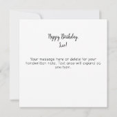 Leo Lion Zodiac Astrology Mystical Birthday カード (裏面)