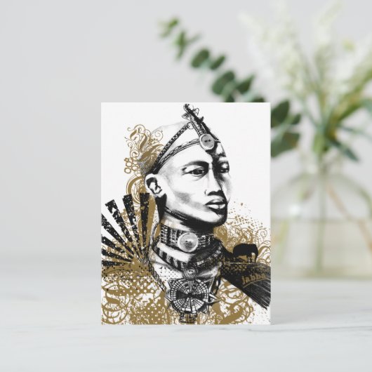 Leo Maasai Man ポストカード (スタンド正面)