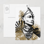 Leo Maasai Man ポストカード (正面/裏面)