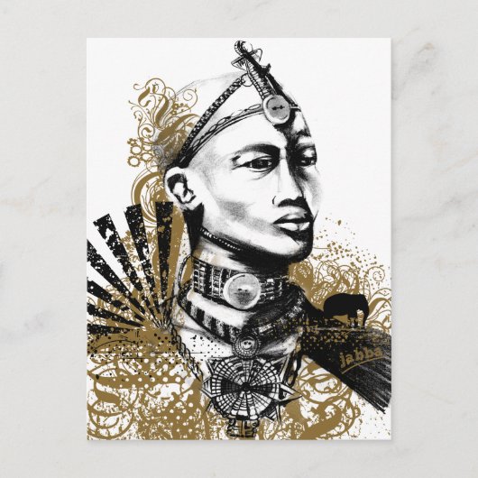 Leo Maasai Man ポストカード (正面)