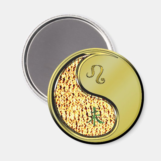 Leo & Metal Goat マグネット (正面/裏面)