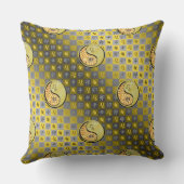 Leo & Metal Rabbit Throw Pillow クッション (裏面)
