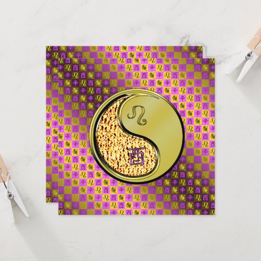 Leo & Metal Rooster カード (正面/裏面インサイチュ)