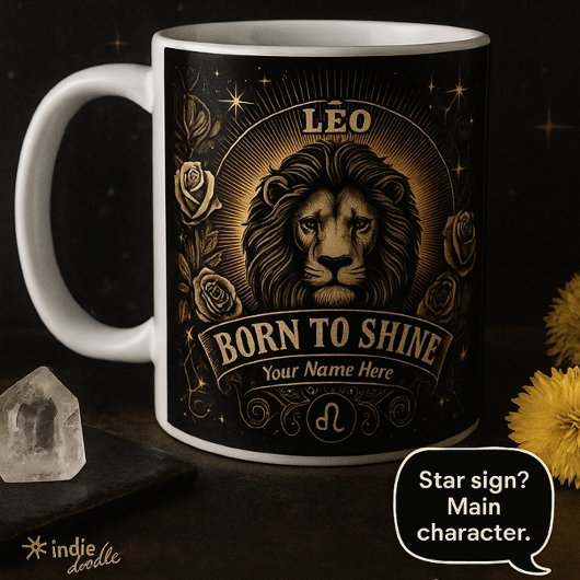 Leo Mug – レオはっきりしたス〔占星術の〕十二宮図ギフト コーヒーマグカップ