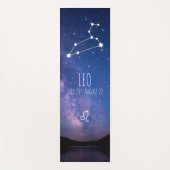 Leo | Personalized Zodiac Astrology Yoga Mat ヨガマット (正面)