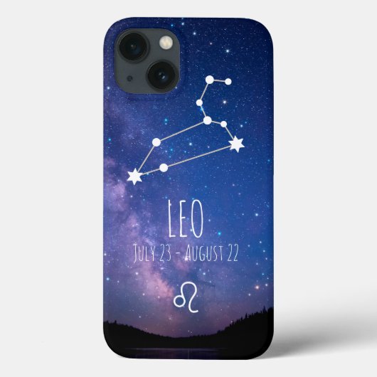 Leo | Personalized Zodiac Constellation Case-Mate iPhoneケース (裏面)