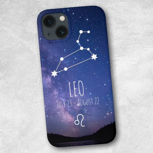 Leo | Personalized Zodiac Constellation iPhoneケース