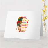 Leo queen I am stronger funny birthday gift for Le カード (黄色い花)