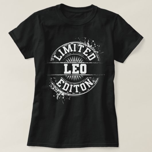 LEO Quote Funny Birthday Personalized Name Gift Id Tシャツ (デザイン正面)