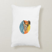 Leo Retro Sunset Name Design アクセントクッション (裏面(縦))