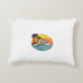Leo Retro Sunset Name Design アクセントクッション (裏面)