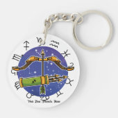 Leo Sagittarius Acrylic Keychain キーホルダー (裏面)