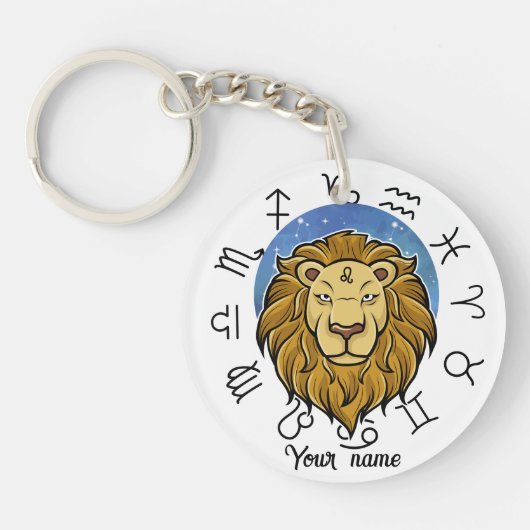 Leo Sagittarius Acrylic Keychain キーホルダー (正面)