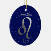 Leo Sun記号（名前あり） セラミックオーナメント (右)