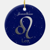 Leo Sun記号（名前あり） セラミックオーナメント (裏面)