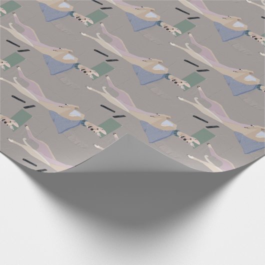 Leo, the Greyhound Wrapping紙30X6' ラッピングペーパー (角)