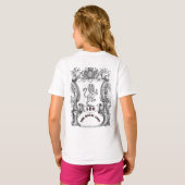 Leo The Royal Lion | ヴィンテージ十二星座の掛軸ポスター Tシャツ (裏面フル)