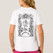 Leo The Royal Lion | ヴィンテージ十二星座の掛軸ポスター Tシャツ (裏面)