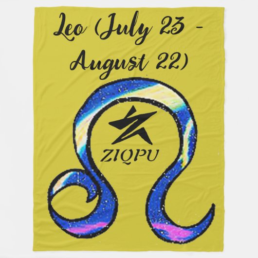 Leo Throw Blanket フリースブランケット (正面)