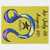 Leo Throw Blanket フリースブランケット (正面(横))