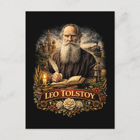 Leo Tolstoy ポストカード (正面)