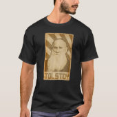 Leo Tolstoy Retro Propaganda  1 Tシャツ (正面)