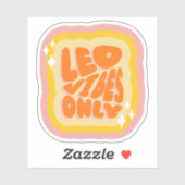 Leo Vibes Only | ソフトガール | 星座占いスタイル シール (シート)