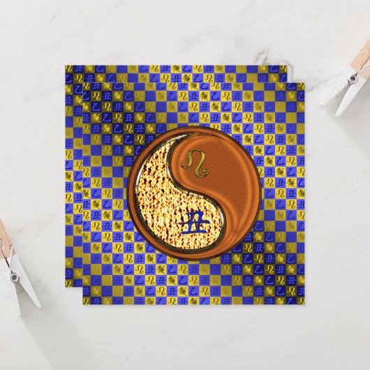 Leo & Wood Ox カード (正面/裏面インサイチュ)