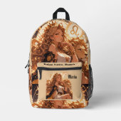 Leo Zodiac Backpack Personalized Astrology Gift プリントバックパック (正面)