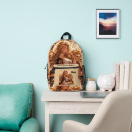 Leo Zodiac Backpack Personalized Astrology Gift プリントバックパック