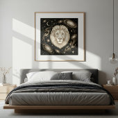 Leo Zodiac Celestial Astrology ポスター