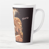 Leo Zodiac Mug Personalized Astrology Gift カフェラテマグ (右)