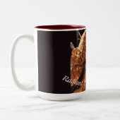 Leo Zodiac Mug Personalized Astrology Gift ツートーンマグカップ (左)