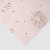 Leo Zodiac Pattern in Brown and Burgundy 薄葉紙 (詳細)