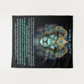 Leo Zodiac – Radiant Strength and Solar Majesty タペストリー (正面(横))