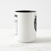 Leo Zodiac Sign Astrology Nutrition Facts マグカップ (中央)