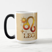 Leo Zodiac Sign Glyph Morphing Mug モーフィングマグカップ (左)