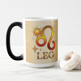 Leo Zodiac Sign Glyph Morphing Mug モーフィングマグカップ