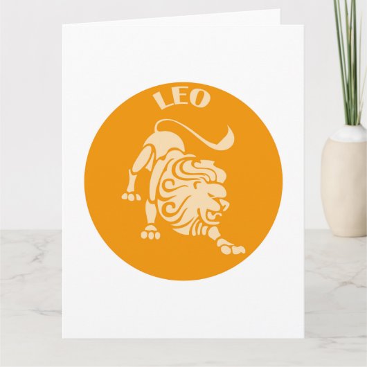 Leo, Zodiac Sign, Horoscope, Astrology カード (正面)