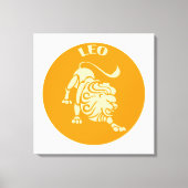 Leo, Zodiac Sign, Horoscope, Astrology キャンバスプリント (正面)