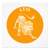 Leo, Zodiac Sign, Horoscope, Astrology フォトプリント (正面)