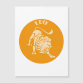 Leo, Zodiac Sign, Horoscope, Astrology マグネット招待状 (正面)