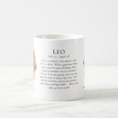 Leo Zodiac Sign Horoscope Personalized Gift コーヒーマグカップ (中央)