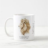 Leo Zodiac Sign Horoscope Personalized Gift コーヒーマグカップ (左)