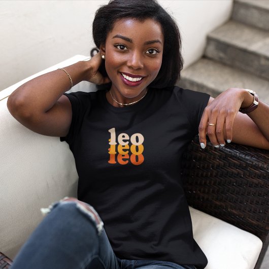 Leo Zodiac Sign | Orange Power Color Tシャツ