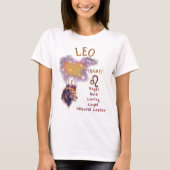Leo Zodiac Sign T-shirt *1 Tシャツ (正面)