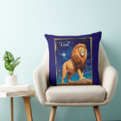Leo Zodiac Sign Under a Starry Sky クッション (椅子)