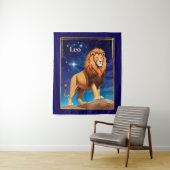 Leo Zodiac Sign Under a Starry Sky タペストリー (インサイチュ)