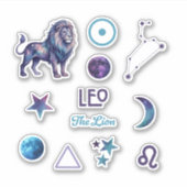 Leo Zodiac Sticker Collection シール (正面)