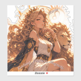 Leo Zodiac Sticker Personalized Astrology Gift シール